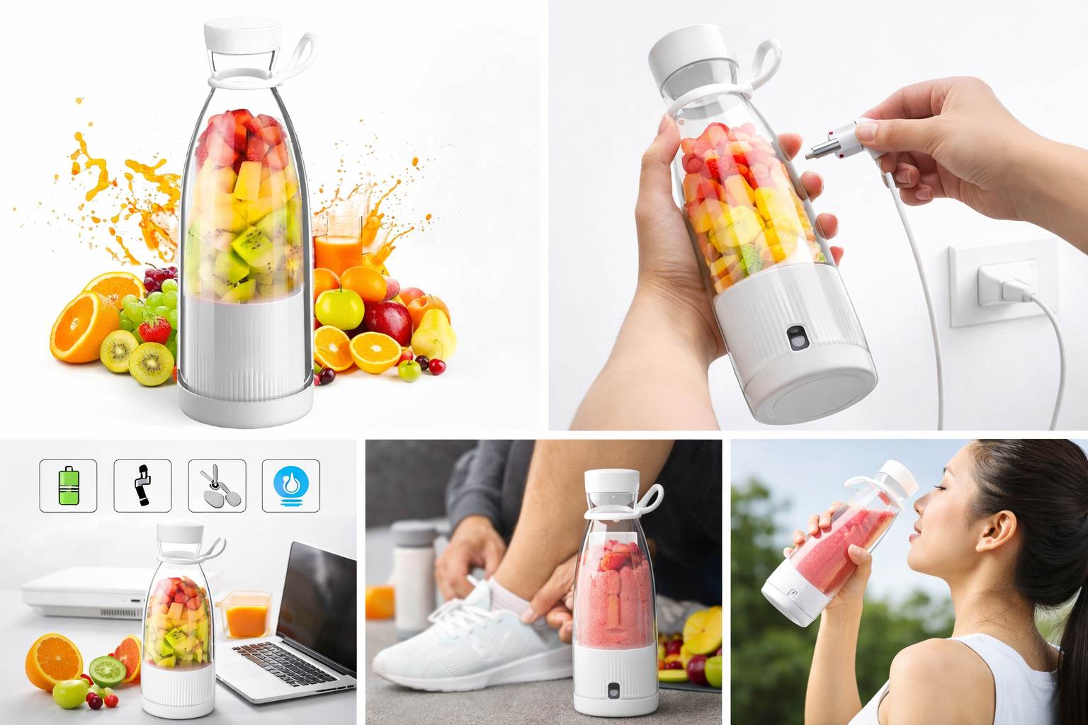 Portable Mini Juicer Blender (USB Rechargeabl